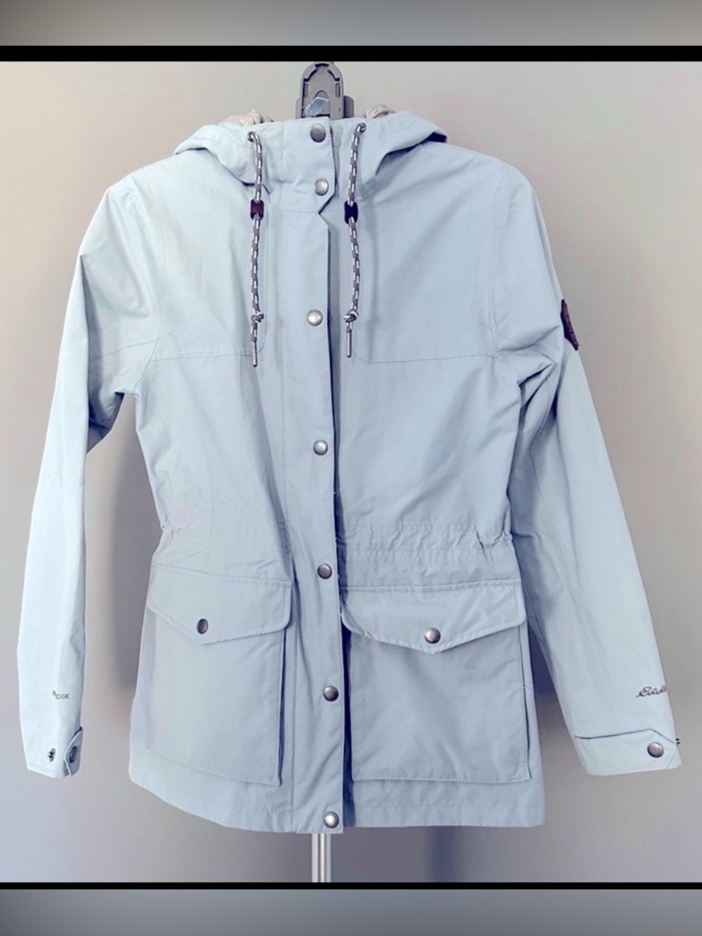 Eddie Bauer Charly Light Blue Hooded Parka Jacket